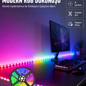 5 Metre Kumandalı Su Geçirmez Şerit LED