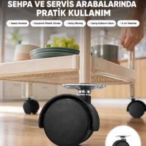 Mobilya Tekerleği 6 cm Kilitsiz Tekli Satış