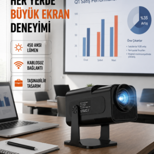 WiFi6 ve Bluetooth 5.4 Destekli LED Projektör - HCS350pro Yeni Nesil