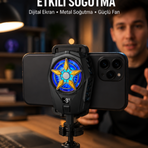 Ergonomik Telefon Soğutucu – 2 Hız Ayarı, Hafif ve Taşınabilir Yeni Nesil
