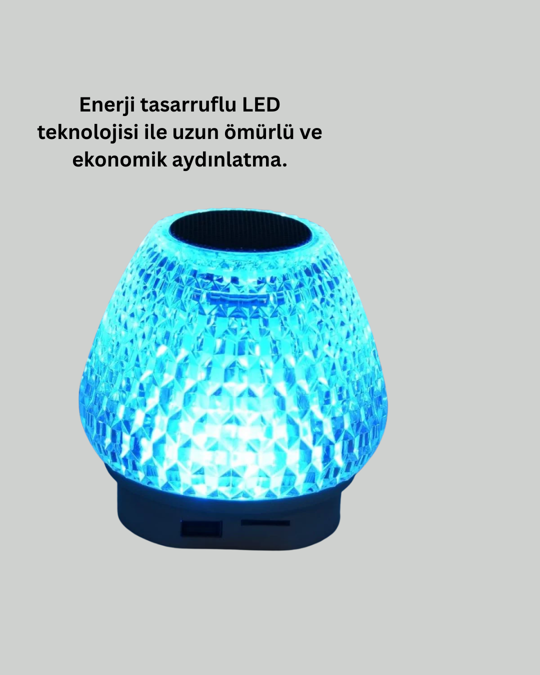 Taşınabilir Işıklı Yüksek Ses Kaliteli Bluetooth Hoparlör