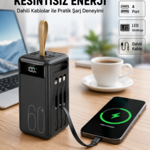 Seyahat ve Kamp İçin Portatif Güç Kaynağı Powerbank Yeni Nesil
