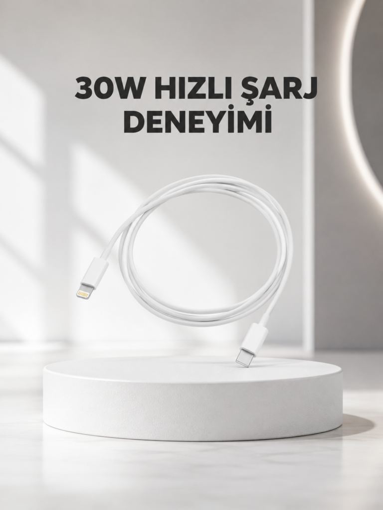 Yüksek Saflıkta Bakır Çekirdekli 30W Hızlı Şarj Kablosu