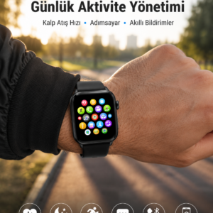 Telefon Görüşmesi Destekli, Nabız Ölçümü ve Uyku Analizi Özelliklerine Sahip Akıllı Saat