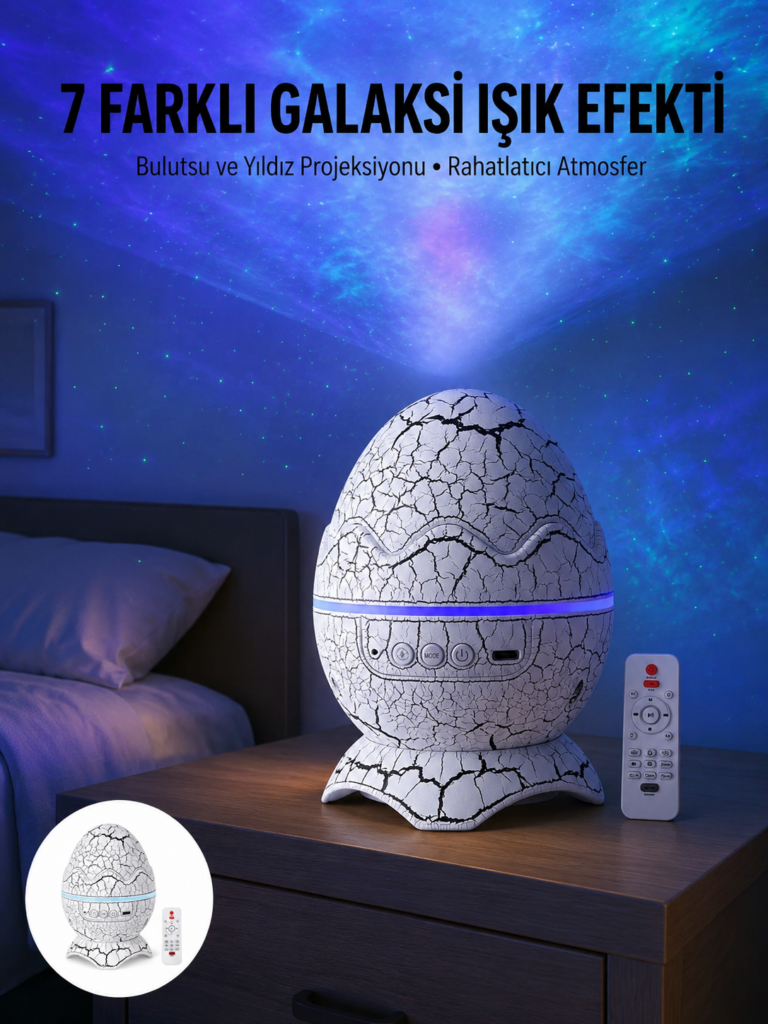 Gece Lambası Yumurta Işık Speaker Yeni Nesil Dinozor Yumurtası Görünümlü