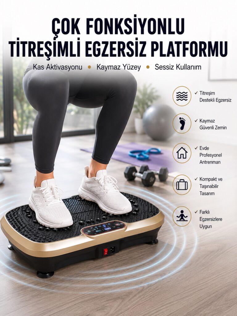 Evde Spor İçin Titreşimli Plate Fitness Platformu Yeni Nesil