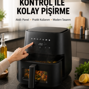 Dijital Dokunmatik Air Fryer Yağsız Sıcak Hava Fritözü