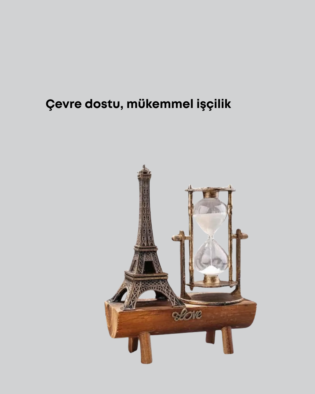 Ahşap Kum Saati – Vintage Tasarımlı Masa Dekoru