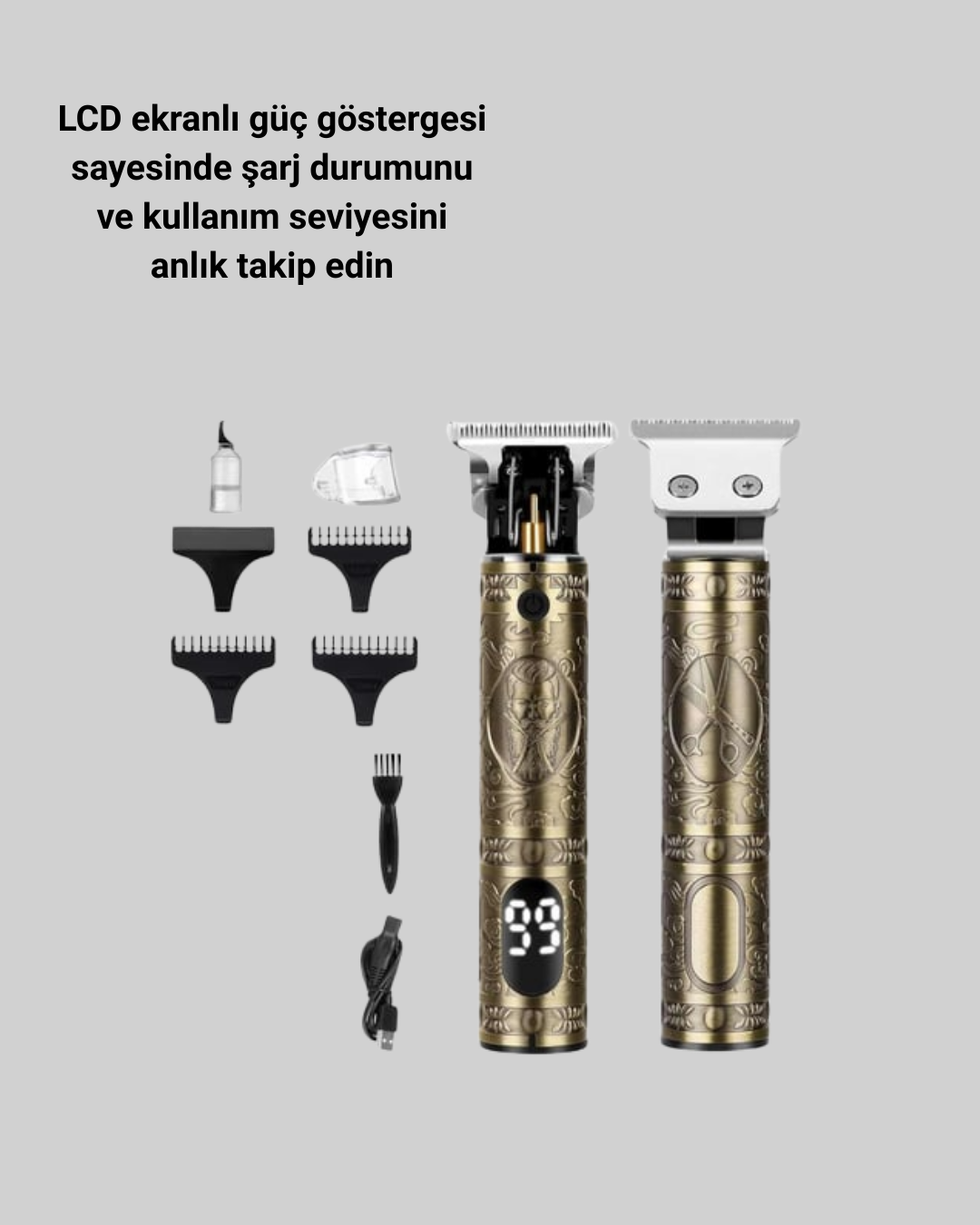 Daling Profesyonel Tıraş Makinesi Islak ve Kuru Kullanım Yeni Nesil