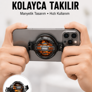 Telefon Soğutucu | LED Işık Efektli | Power Aparatlı | Sessiz ve Taşınabilir Model Yeni Nesil