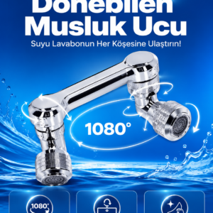 Döndürülebilir Musluk Mutfak Banyo Musluk Ucu Başlığı 4 Filtreli