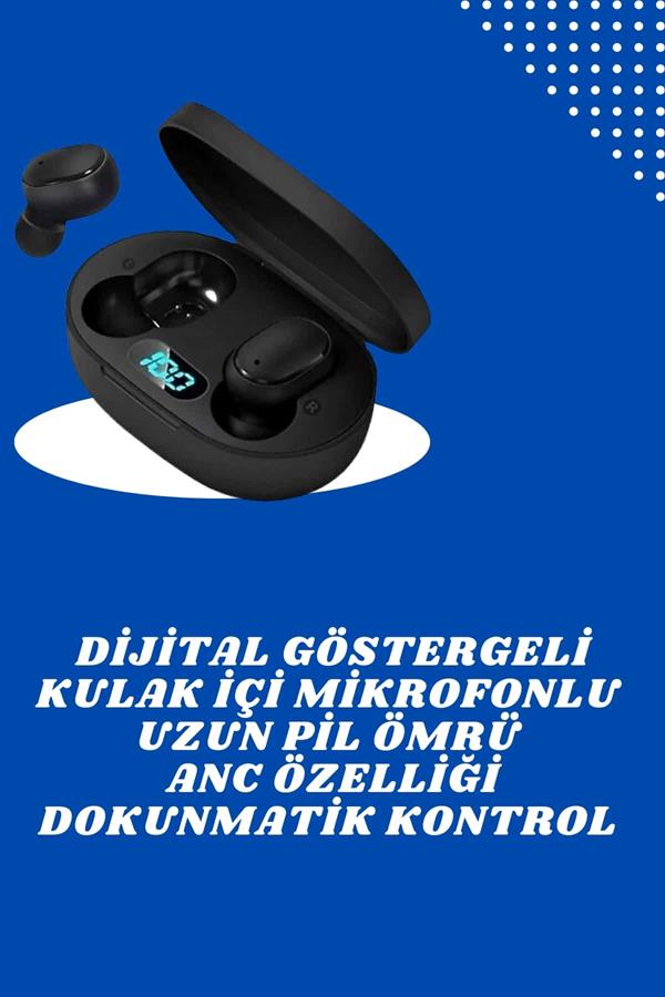 Çift Kulaklık Kampanyası Dokunmatik Kontrol Kulak İçi Yüksek Ses Kaliteli Mikrofonlu