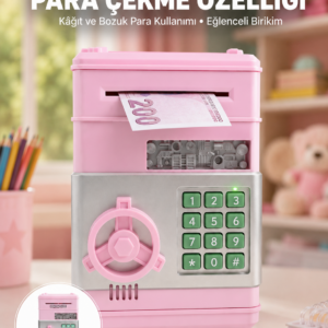Şifreli Elektronik Para Biriktirme Kumbarası Büyük Kapasiteli