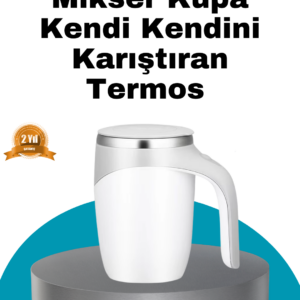 Manyetik Otomatik Karıştırma Bardağı – Şarjlı, Paslanmaz ve Pratik