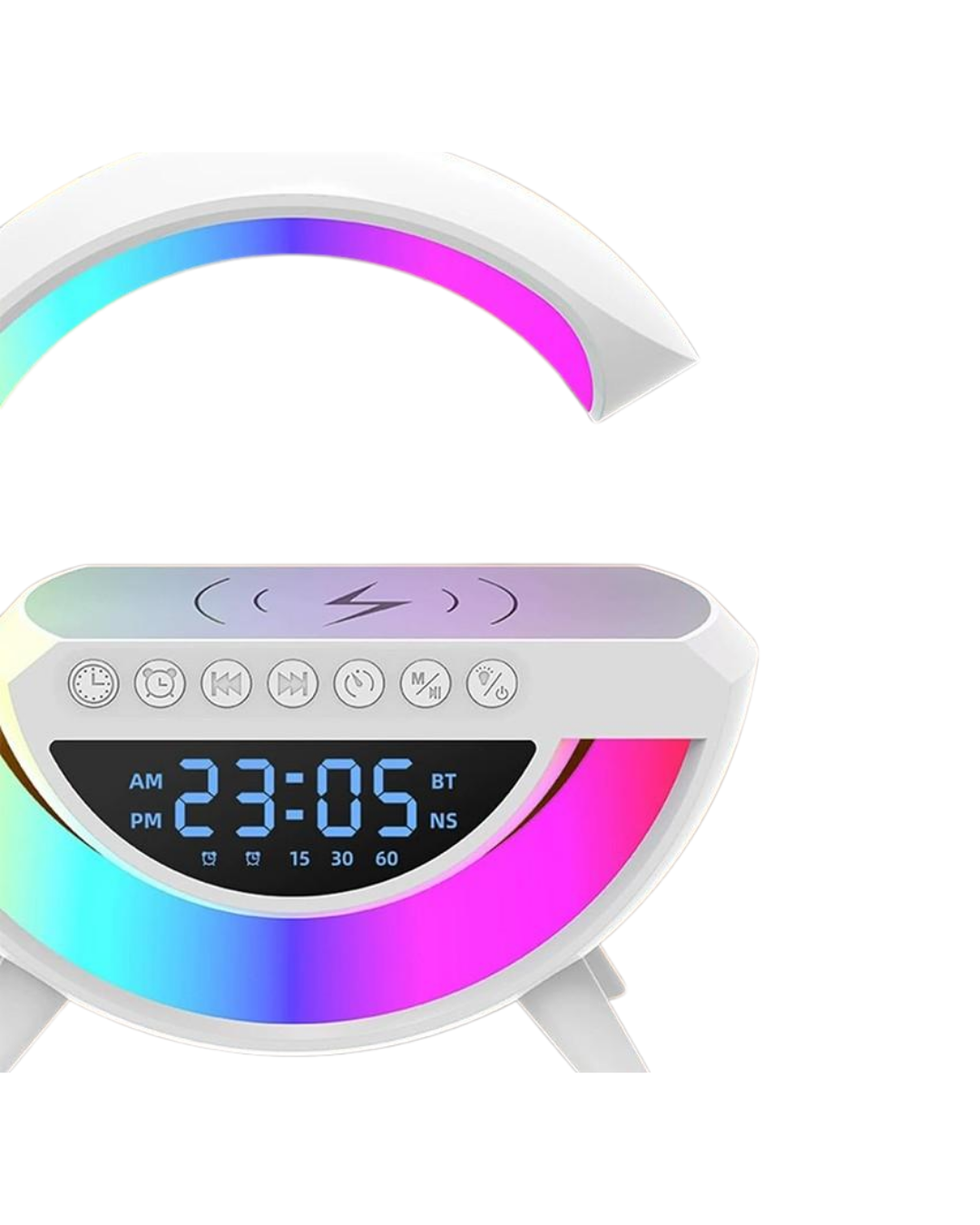 Kablosuz RGB Bluetooth Hoparlör USB FM ve AUX Destekli Taşınabilir Ses Sistemi