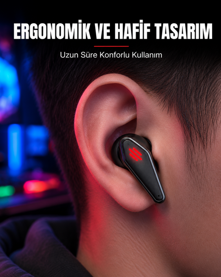 Led Işıklı Kablosuz Gaming Kulaklık Ergonomik Tasarım Yeni Nesil
