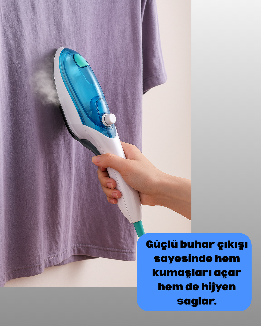 Portatif Buharlı Ütü Ekonomik Kırışıklık Giderici