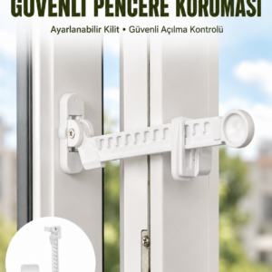 Cam Pencere Açılma Kontrol Kilidi Kolay Montaj 3’lü Yeni Nesil