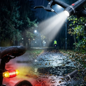 LED Bisiklet Işık Seti Ön Far ve Arka Stop Lambası Güvenlik Seti
