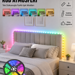 Dekoratif Kumandalı Şerit LED 5 Metre