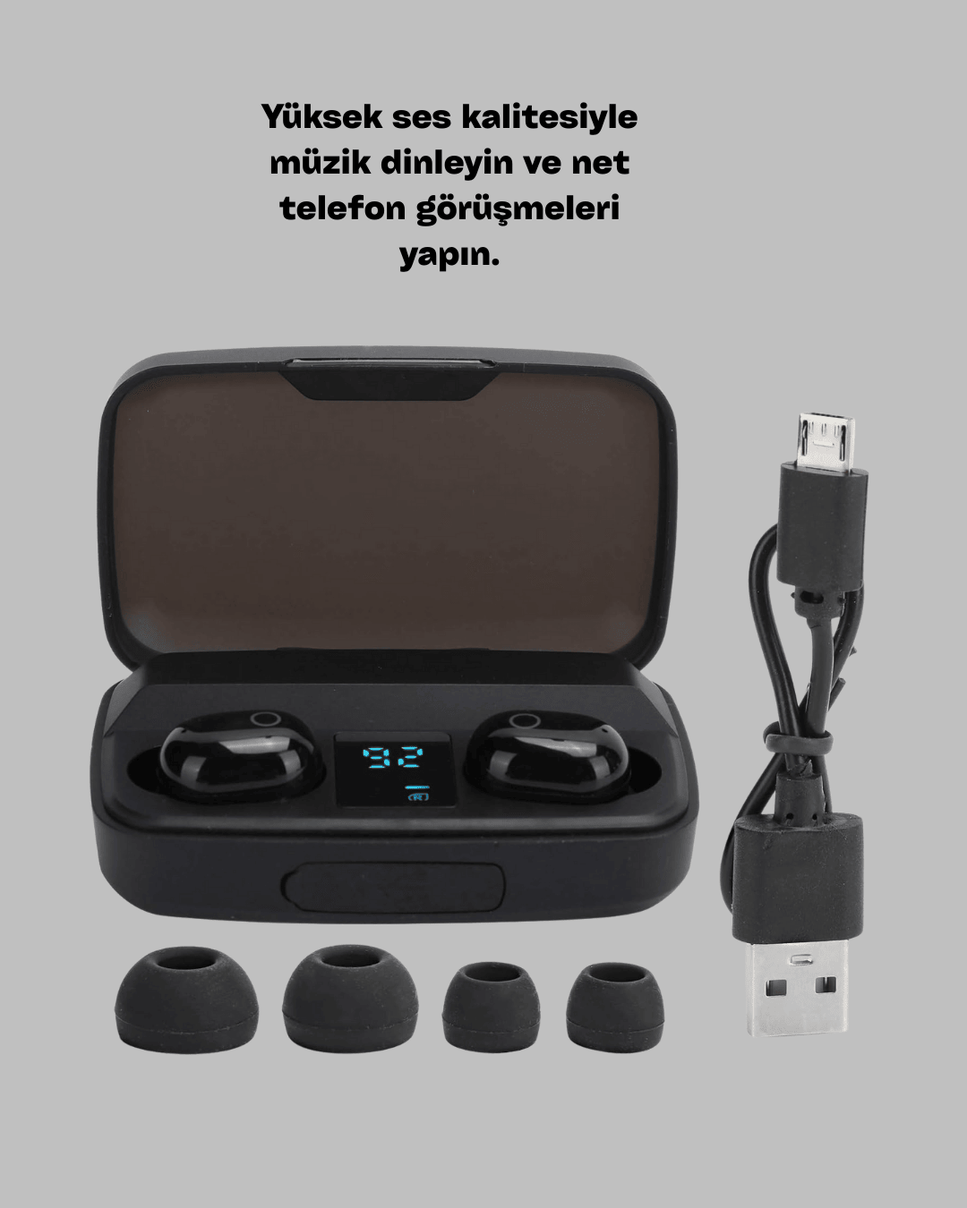 Yüksek Ses Kaliteli A10s TWS Bluetooth 5.0 Kablosuz Kulaklık Yeni Nesil