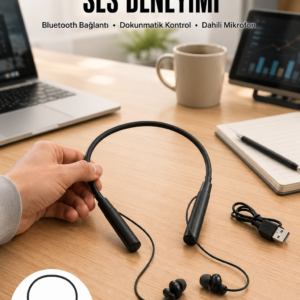 Yeni Nesil Bluetooth Kulaklık Kablolu Kulak İçi Dijital Göstergeli