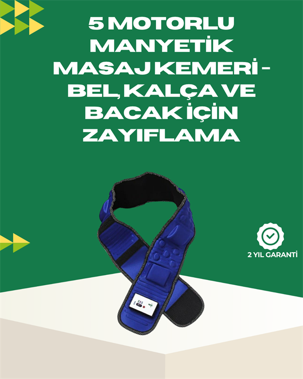 Bölgesel Masaj ve Sıkılaştırma Kemeri Fişli Kullanım