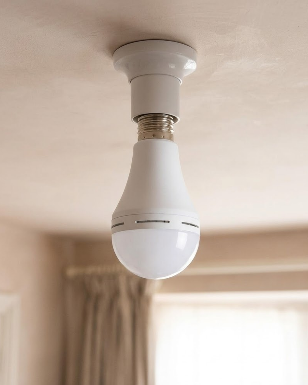 Enerji Tasarruflu Şarjlı Ampul 35W Soğuk Beyaz E27 Duy Yüksek Performans