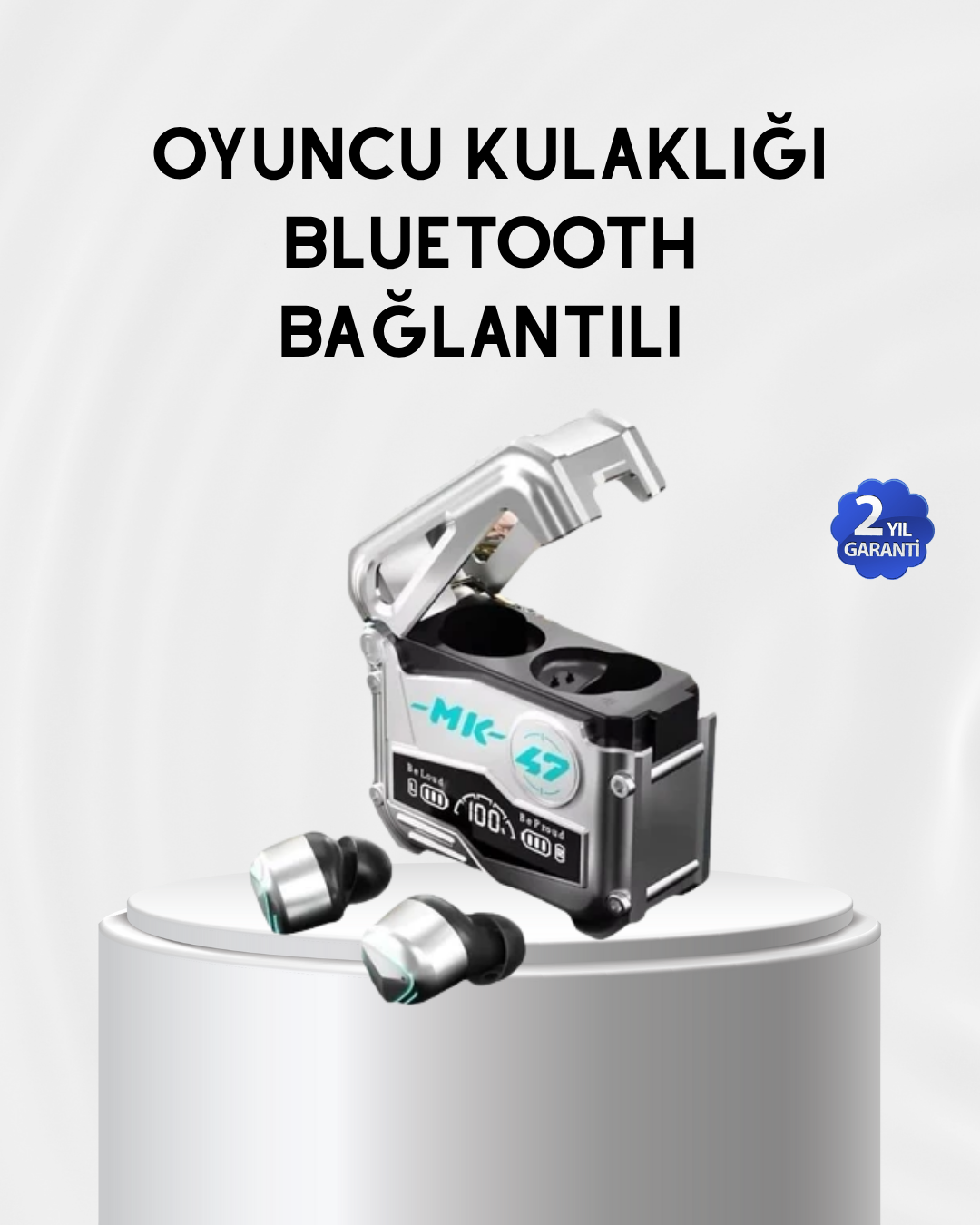 Powerbank Özellikli Bluetooth Kulaklık – Ergonomik, Suya Dayanıklı