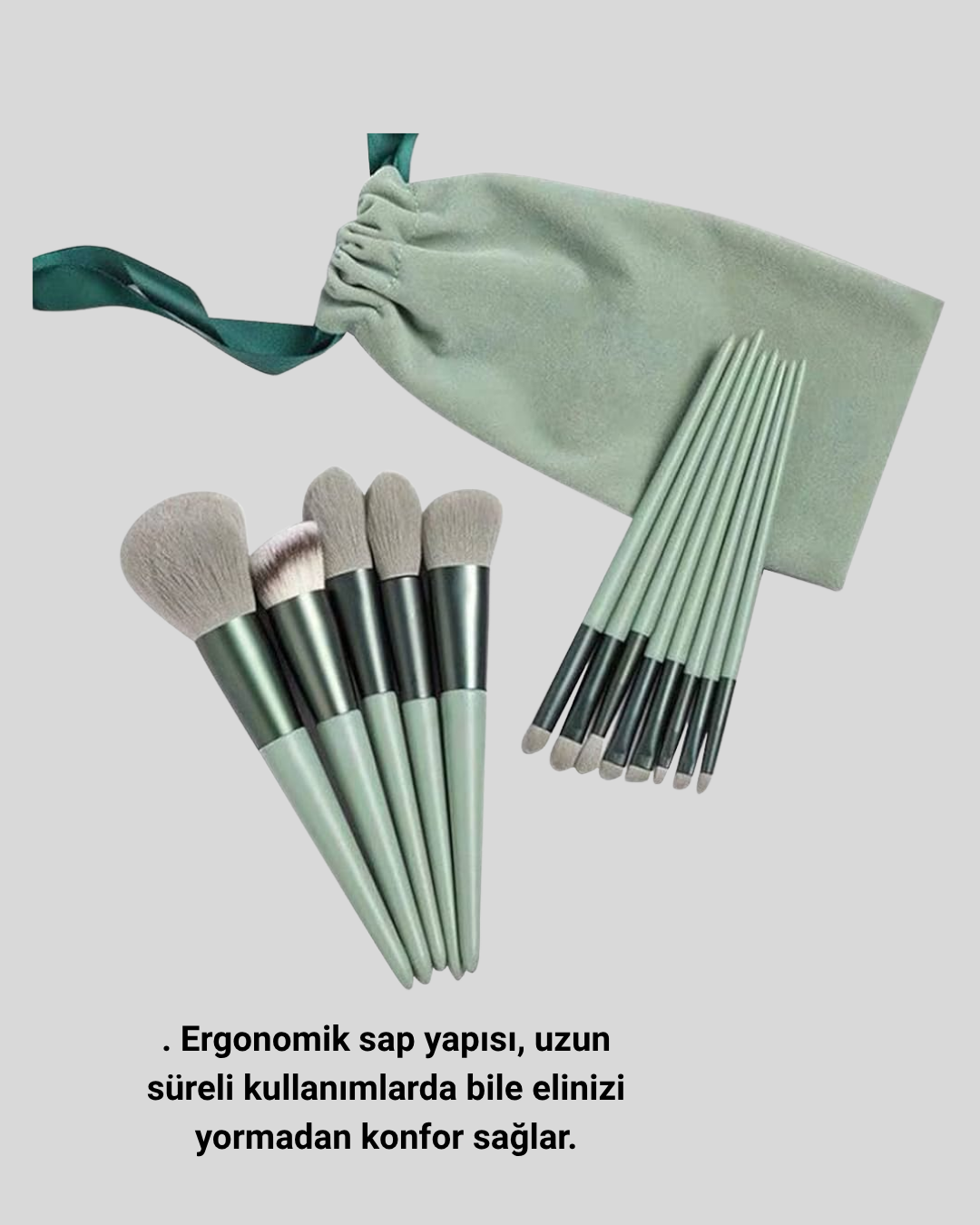 13’lü Yumuşak Kıllı Makyaj Fırça Seti Profesyonel Hassas Ciltlere Uygun Yapısı
