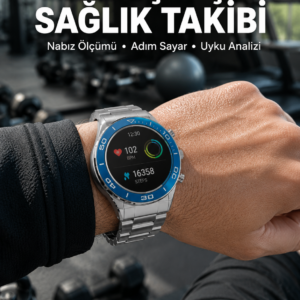 2025 Model Yuvarlak Ekran Android ve İOS Uyumlu GPS Takibi Yapabilen Akıllı Saat Yeni Nesil