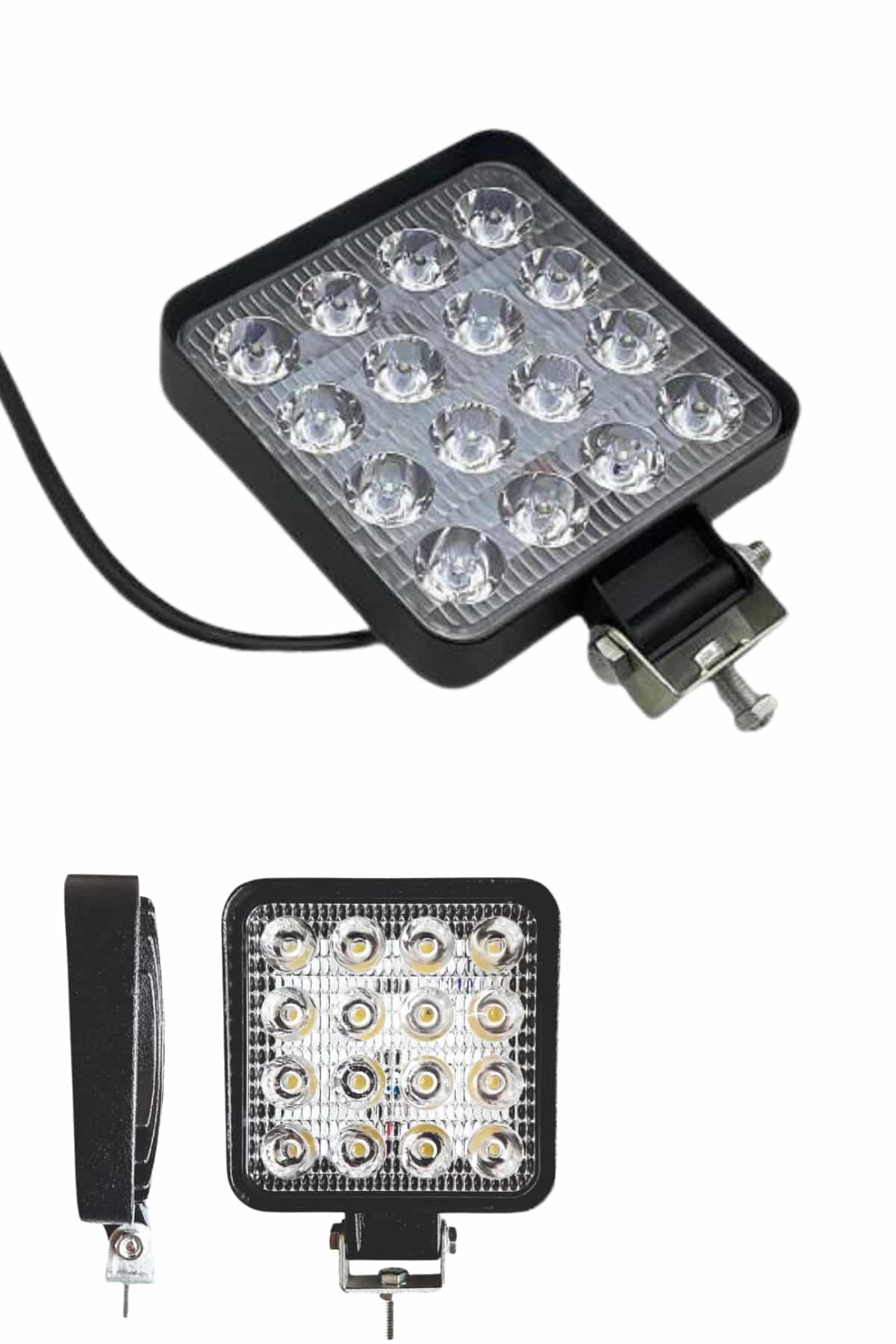 Oto Lamba 10 Led Işık Ayarlanabilir Yüksek Aydınlatmalı Beyaz Far