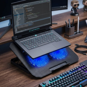 Çift Fanlı Sessiz Laptop Soğutucu 17 İnç Uyumlu Yükseltici Stand