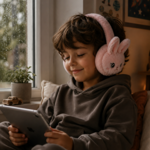 Bluetooth 5.3 Peluş Kulaklık Kablosuz Mikrofonlu TF Kart Girişli Model