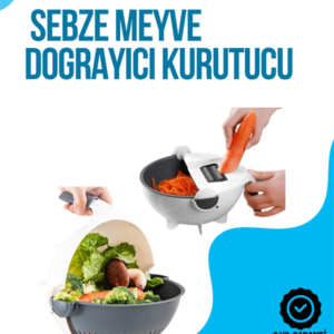 Dilimleyici ve Rende Bıçaklı Çok Amaçlı Mutfak Aleti