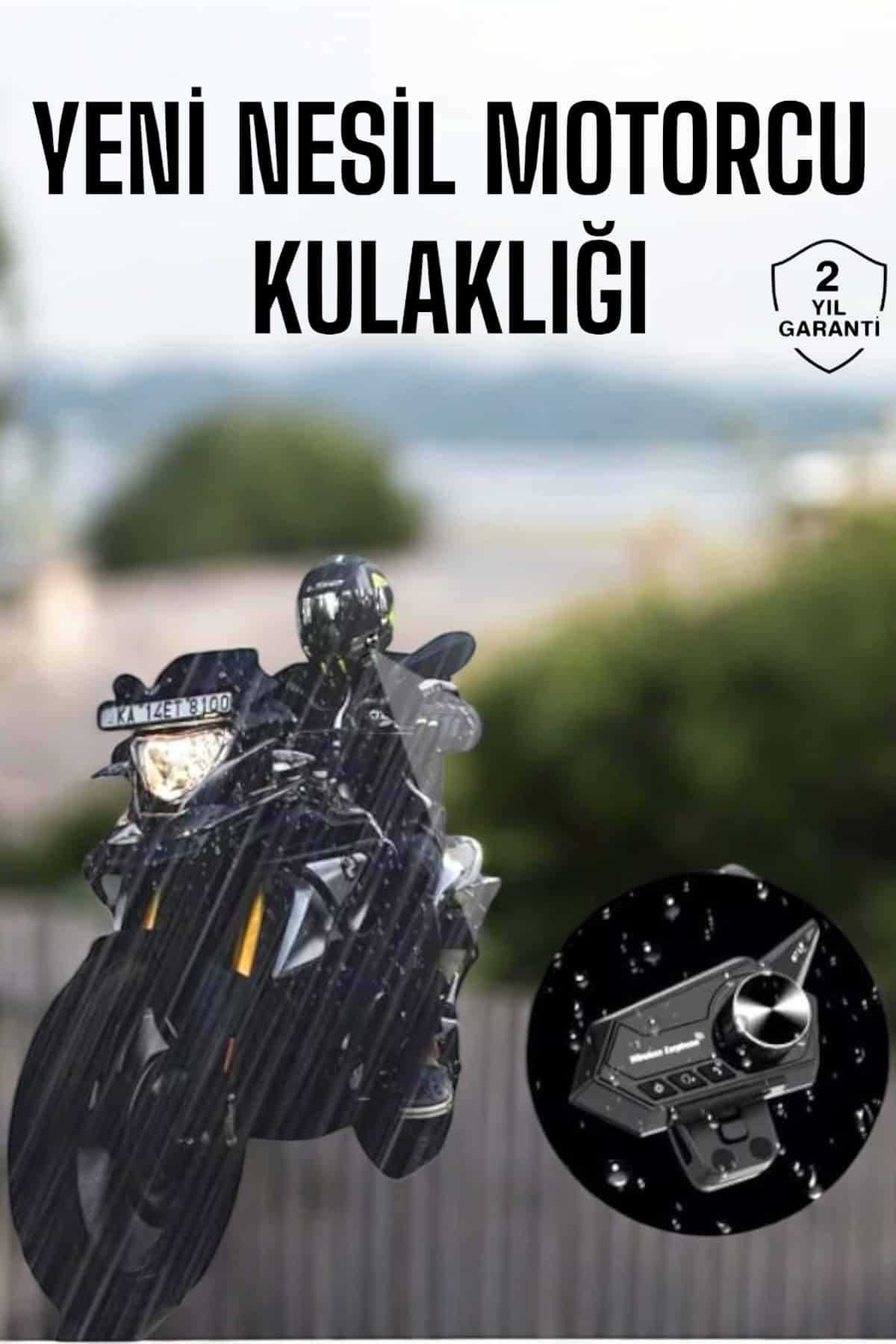 Motorcu Kulaklığı BT18 İntercom Kask Kulaklığı ANC Özellikli