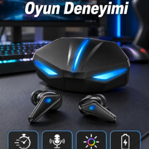 Bluetooth Kulaklık Oyuncu Kulaklığı RGB Işıklı Oyunlarda Düşük Gecikme