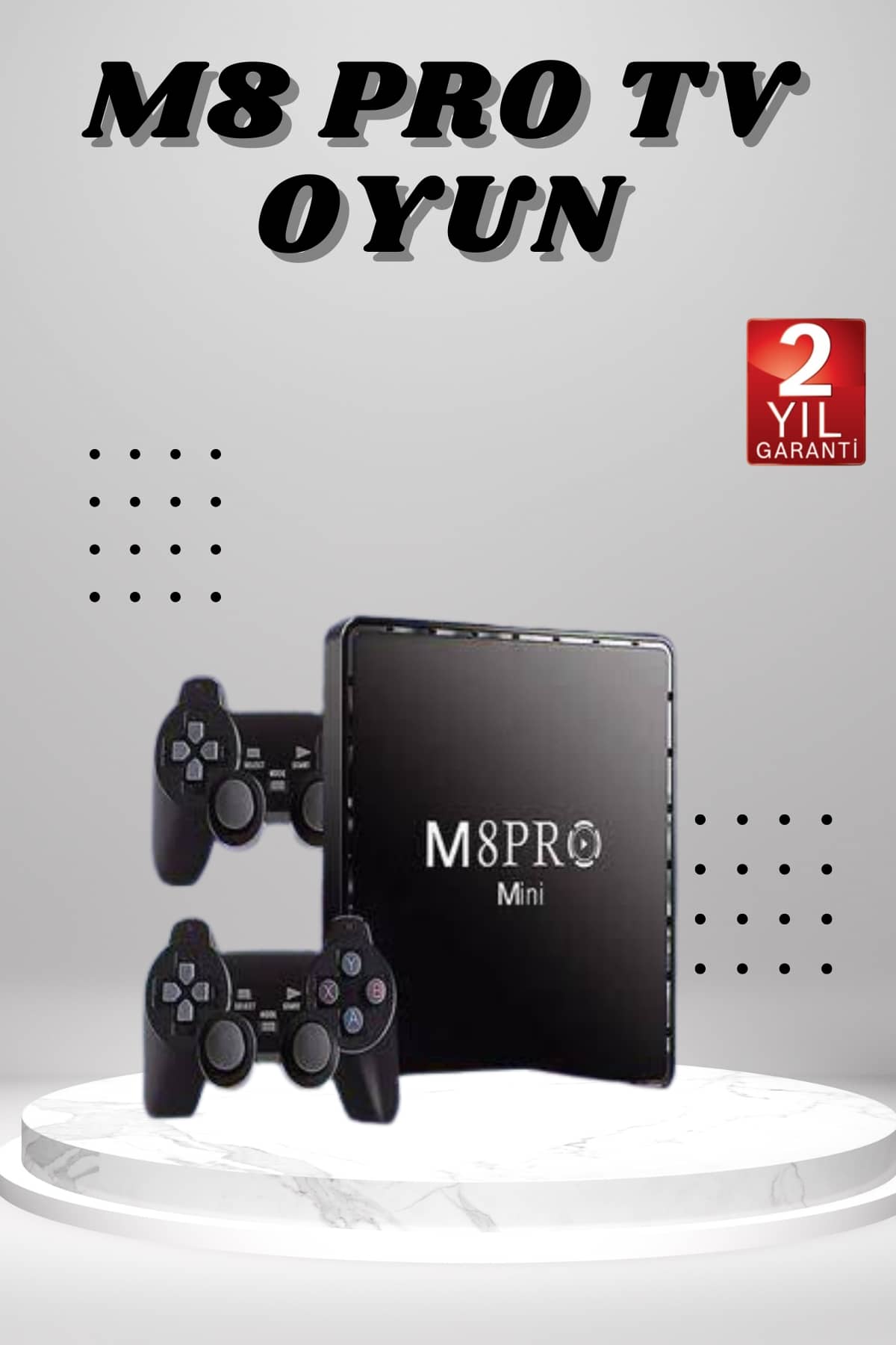 M8 PRO Mini 2.4G 10K ultra HD 64 GB Android TV Oyun Kutusu 2 Adet