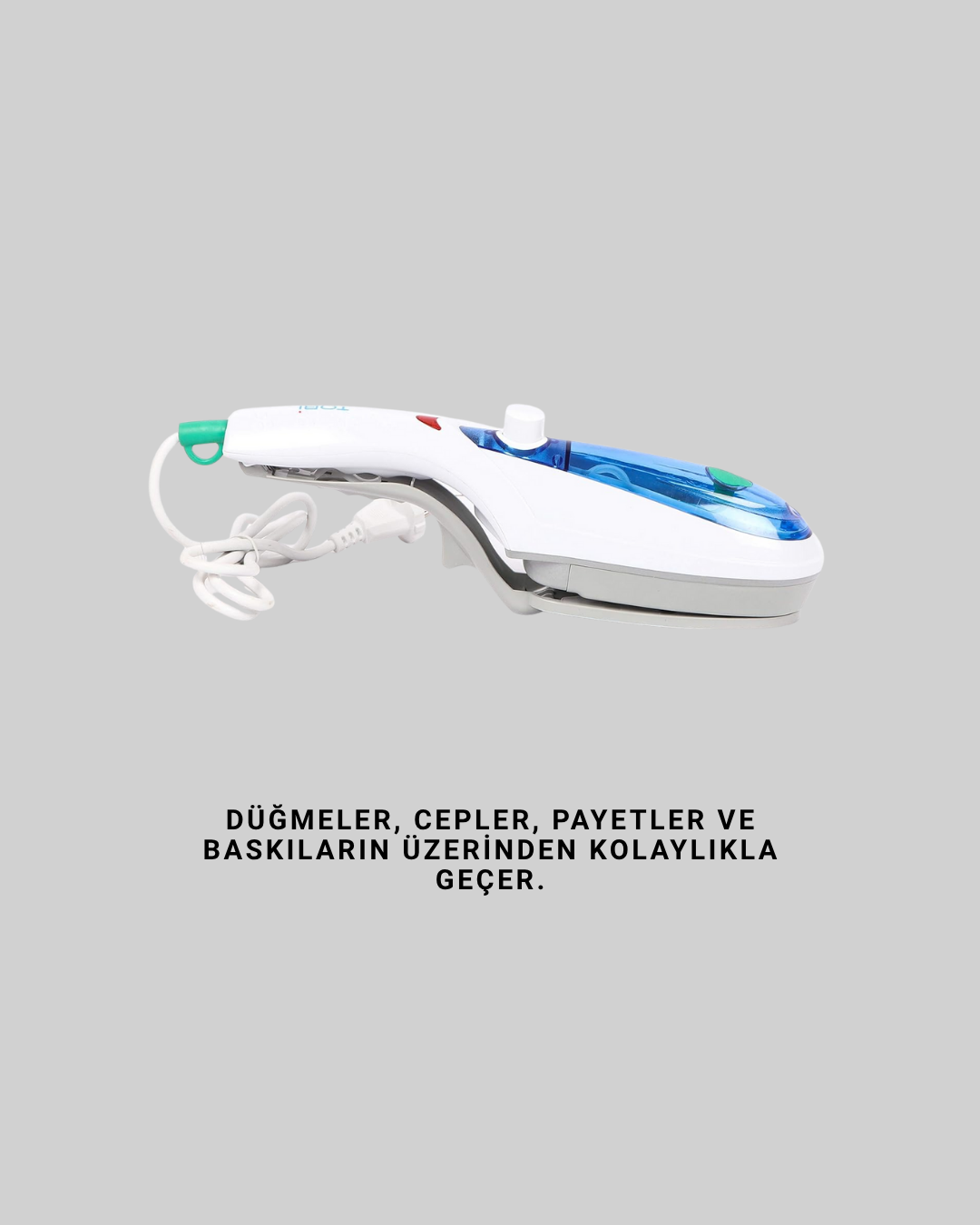 Taşınabilir Buharlı Ütü 1500W | Giysilerde Yanık Bırakmaz, Kokuyu Giderir
