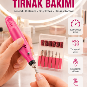 6 Uçlu Elektrikli Manikür Pedikür Seti Yeni Nesil