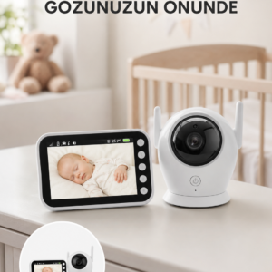 4.5 İnç Ekranlı Gece Görüşlü Bebek Kamerası ve Monitörü Yeni Nesil