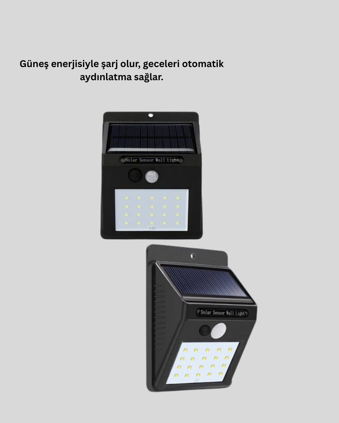 Hareket Algılamalı Solar LED Güvenlik Lambası Yeni Nesil