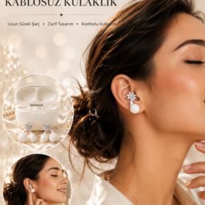 Küpeli Kablosuz Bluetooth Kulaklık Uzun Süreli Şarj Özellikli