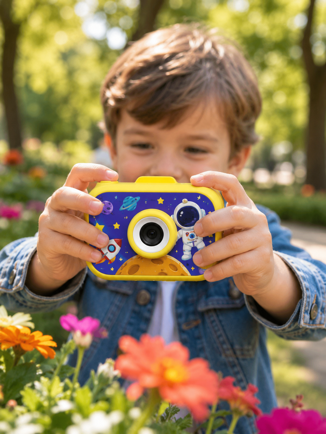 Mini Çocuk Dijital Fotoğraf Makinesi Type-C Şarjlı HD Video Kamera 2.0 İnç TFT Renkli Ekran