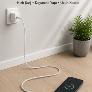 USB-A to Type-C 2 Metre Hızlı Şarj Kablosu