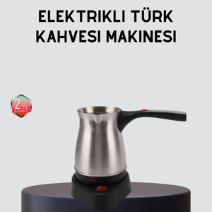 Elektrikli Türk Kahvesi Cezvesi 800W Kablosuz Döner Tabanlı