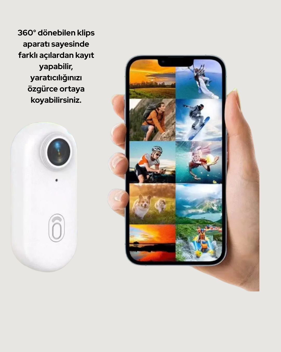 4K WiFi Spor Kamerası Su Geçirmez Mini Aksiyon Kamera
