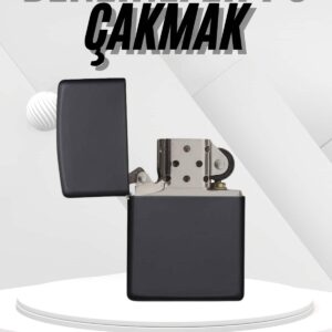 Hediyelik Zarif  Siyah Benzinli Çakmak