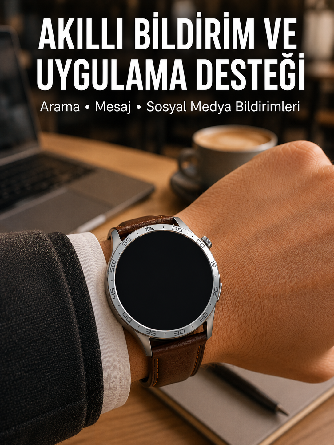 3 Kordonlu Bluetooth Görüşme Özellikli Akıllı Saat Seti