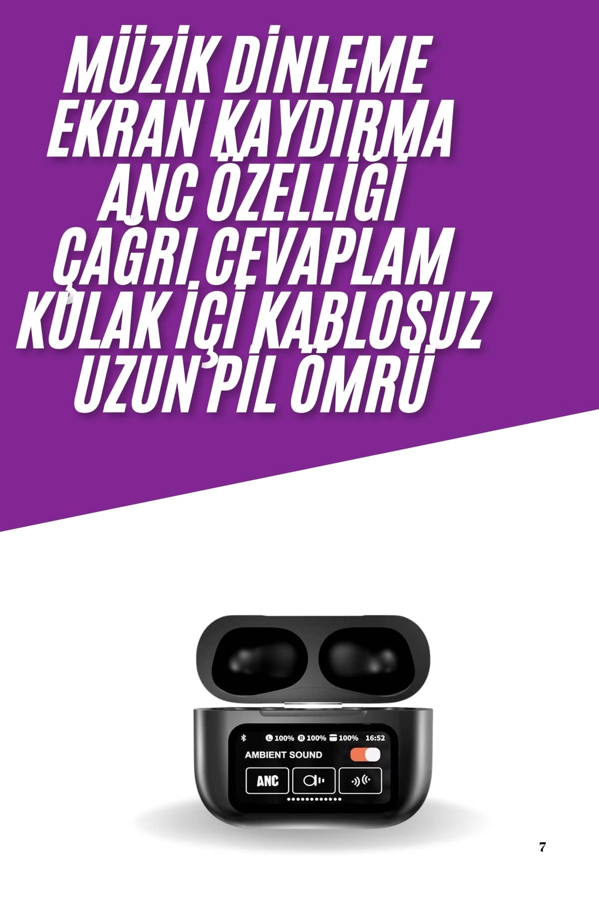 Kablosuz Bluetooth Kulaklık Pro Yeni Nesil Dokunmatik Kontrol Yeni Nesil